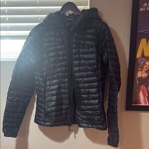 Black Puffer Jacket with Hood